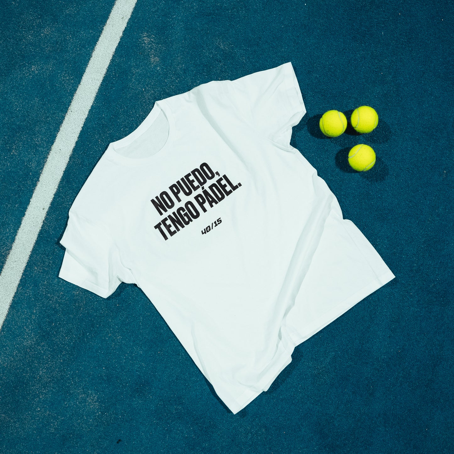 Camiseta "NO PUEDO, TENGO PÁDEL"